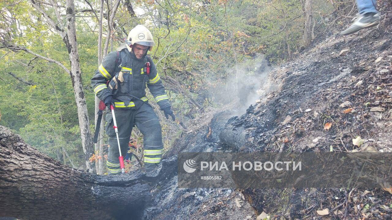 Пожар в Геленджике