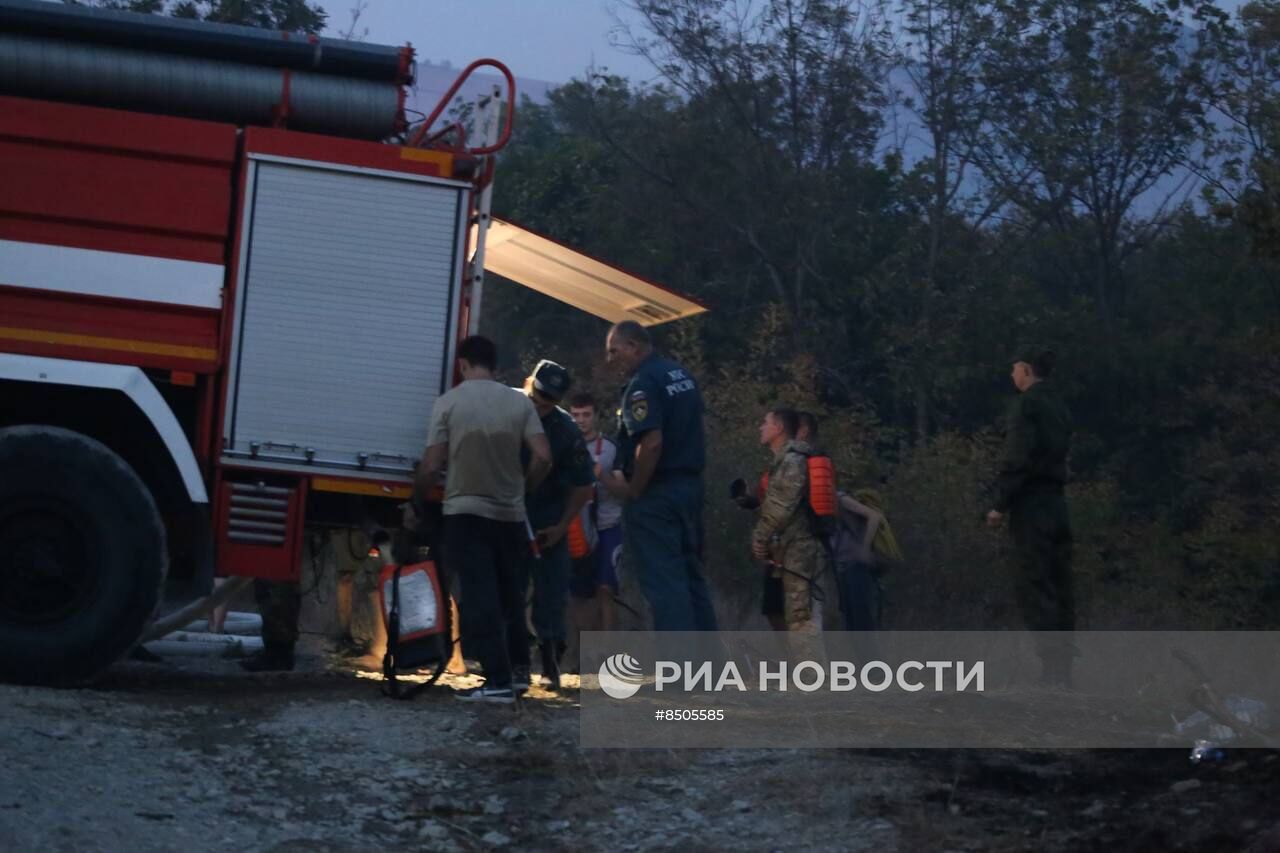 Пожар в Геленджике