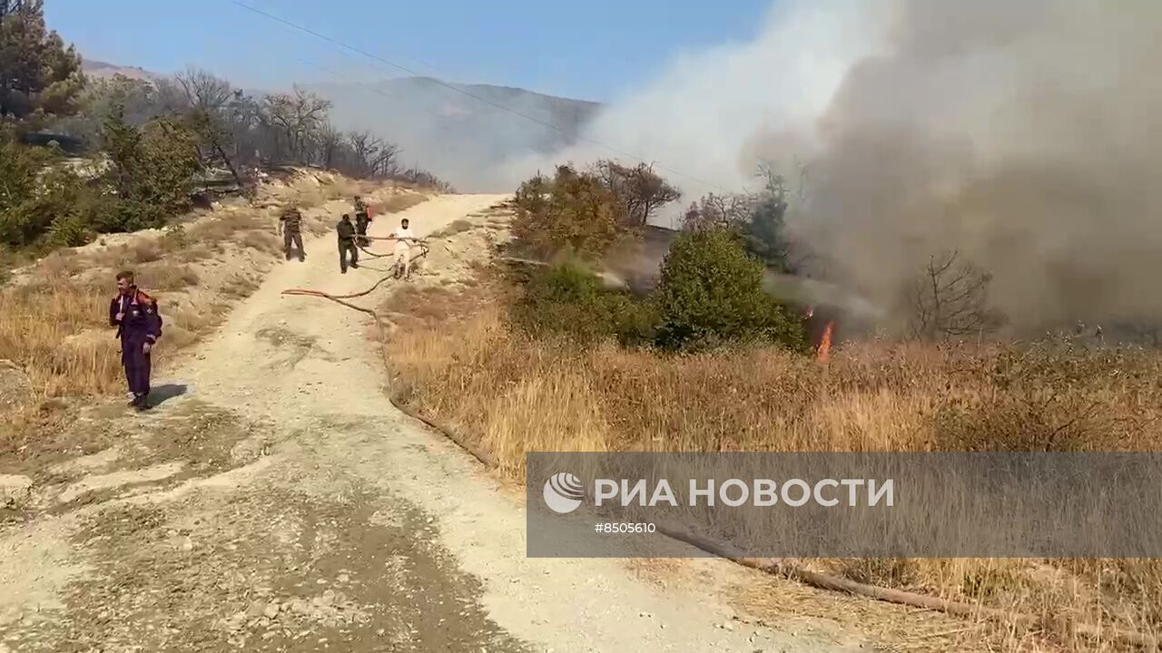Пожар в Геленджике