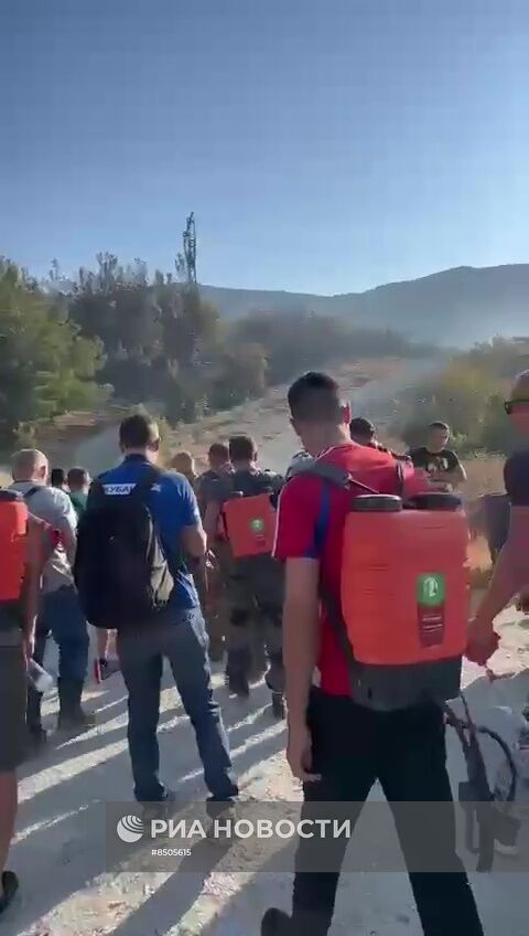 Пожар в Геленджике