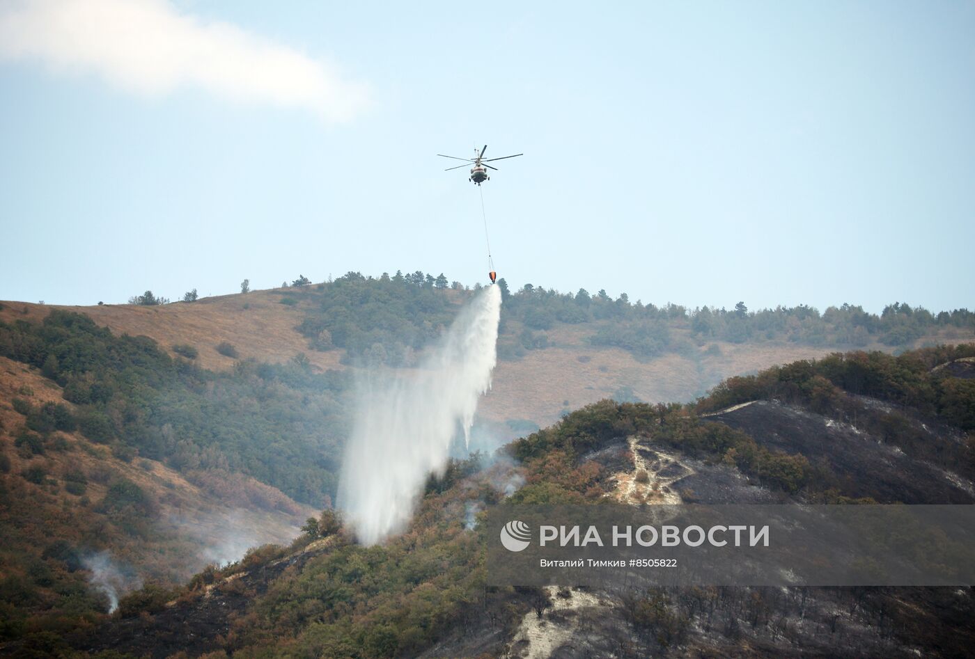 Пожар в Геленджике