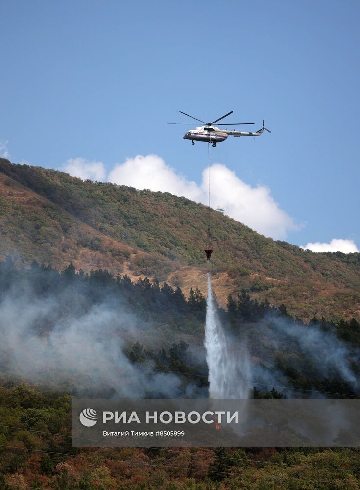 Пожар в Геленджике