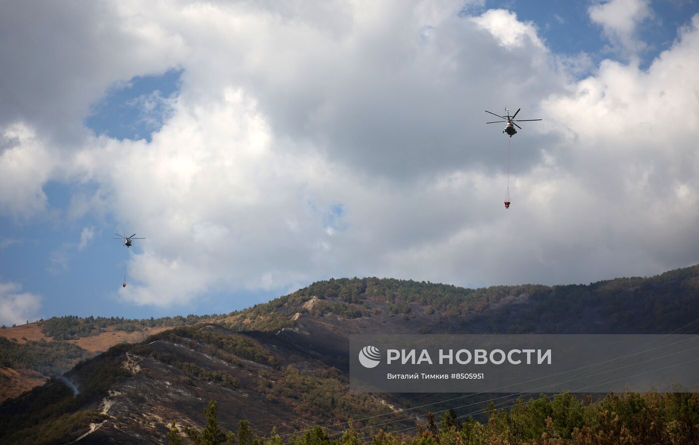 Пожар в Геленджике