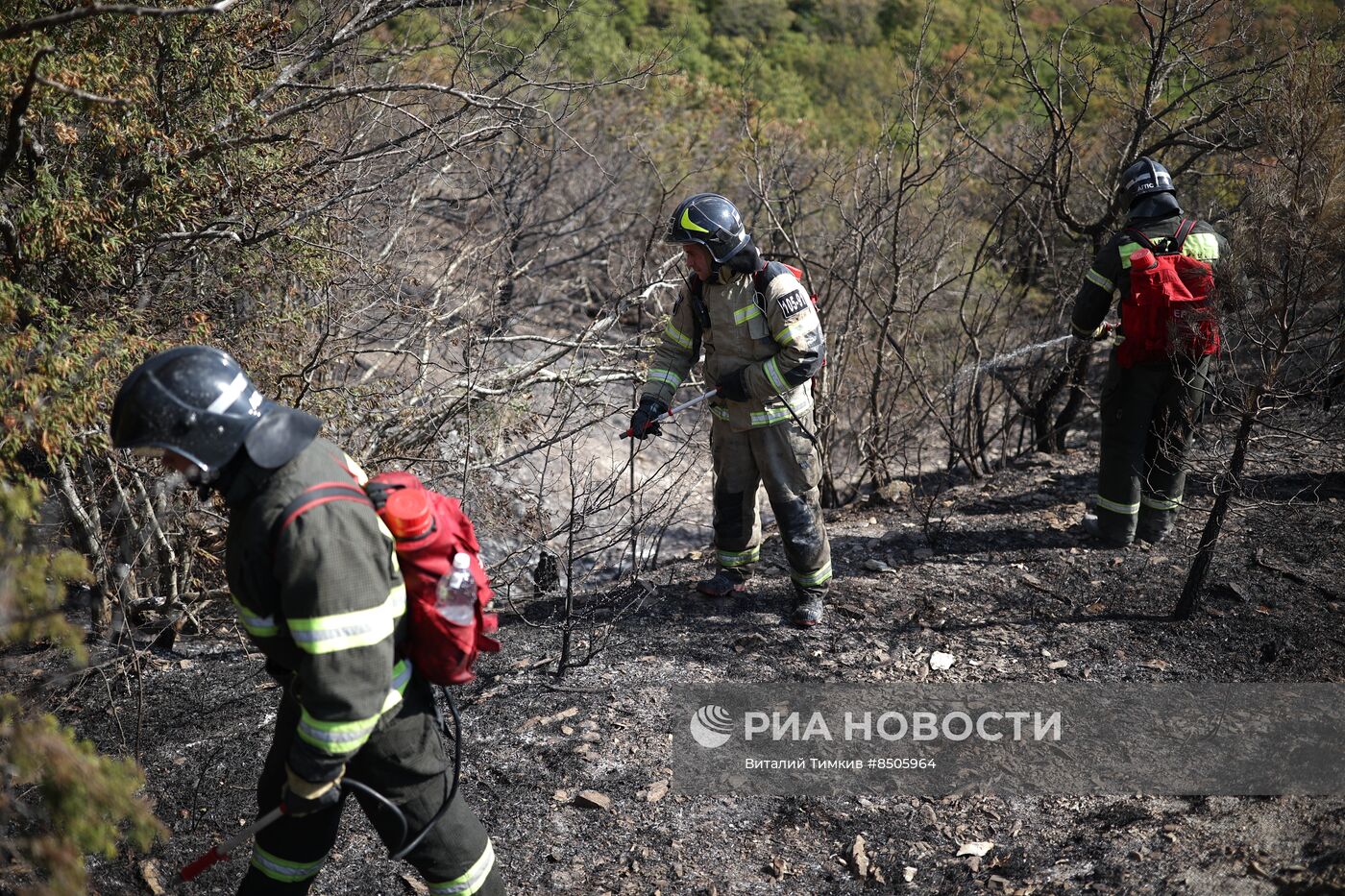 Пожар в Геленджике