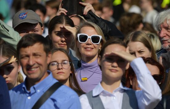 Торжественное посвящение в студенты СПБГУ в Петербурге