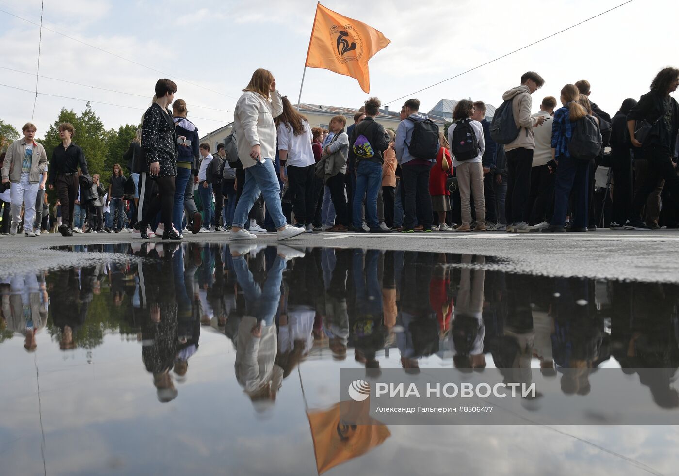 Торжественное посвящение в студенты СПБГУ в Петербурге