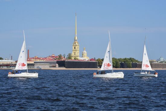 Торжественное посвящение в студенты СПБГУ в Петербурге