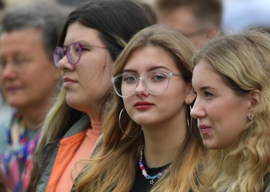 Торжественное посвящение в студенты СПБГУ в Петербурге