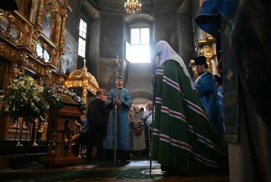 Патриаршее служение в день чествования Донской иконы Божией Матери