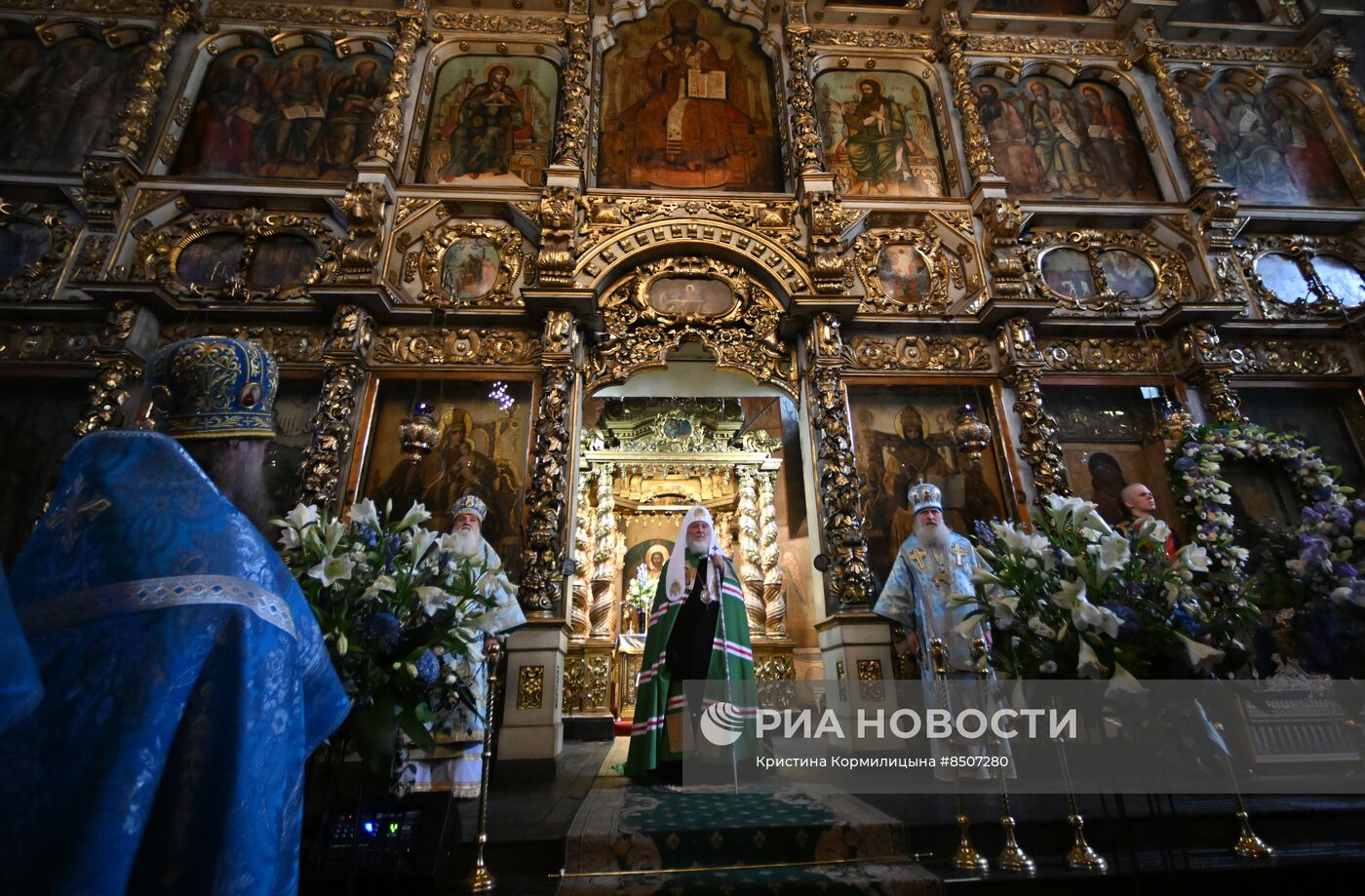 Патриаршее служение в день чествования Донской иконы Божией Матери