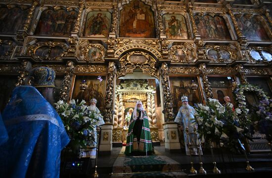 Патриаршее служение в день чествования Донской иконы Божией Матери