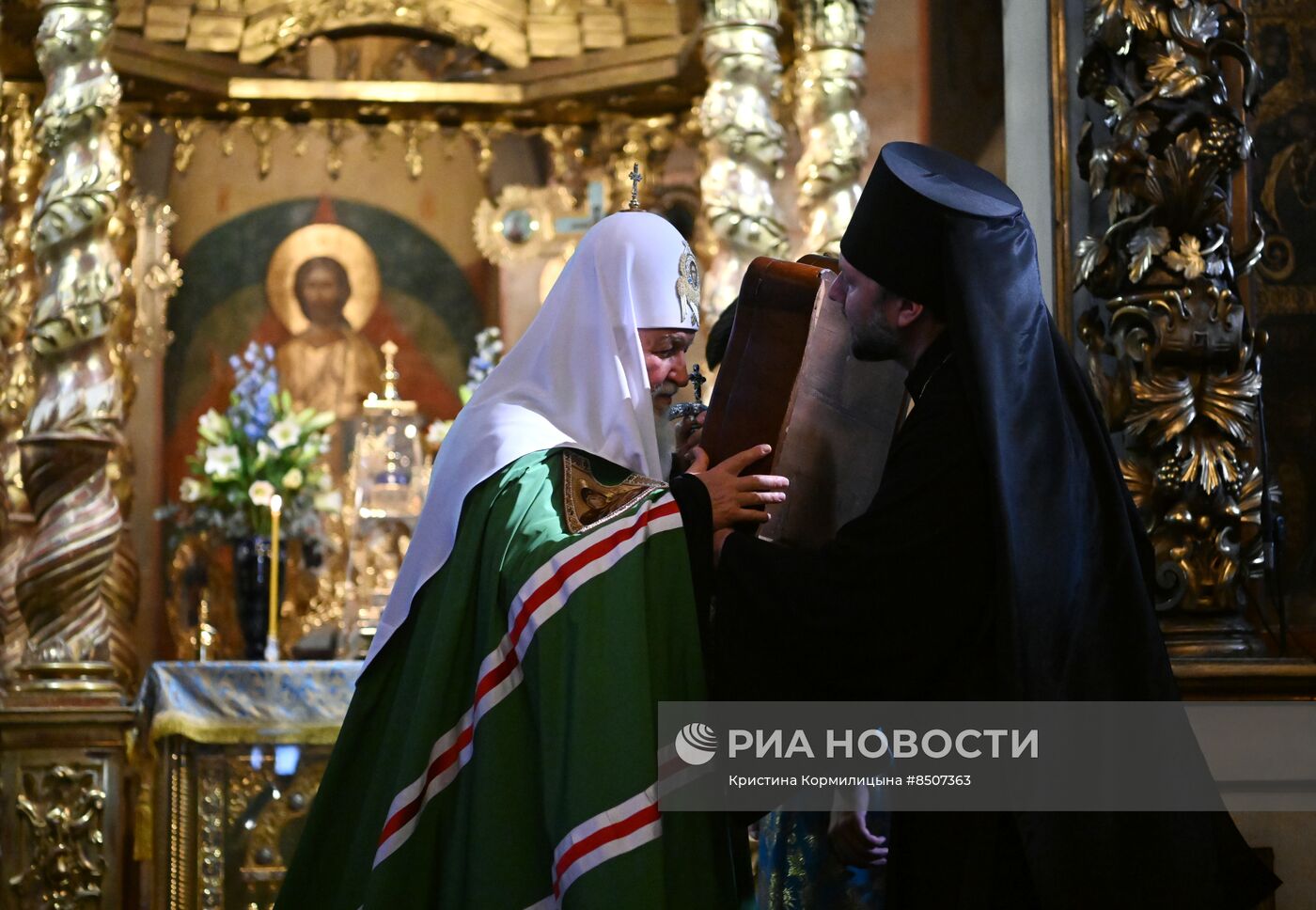 Патриаршее служение в день чествования Донской иконы Божией Матери