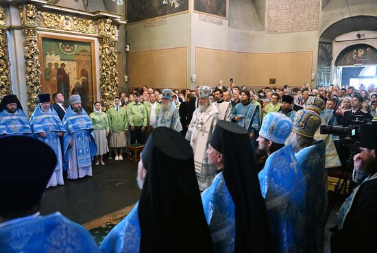 Патриаршее служение в день чествования Донской иконы Божией Матери