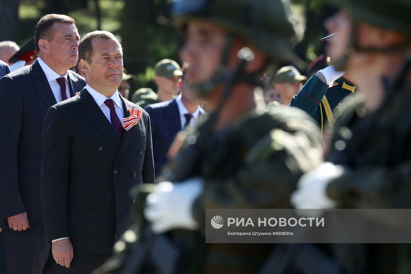 Рабочая поездка зампреда Совбеза РФ Д. Медведева в ДФО. День второй