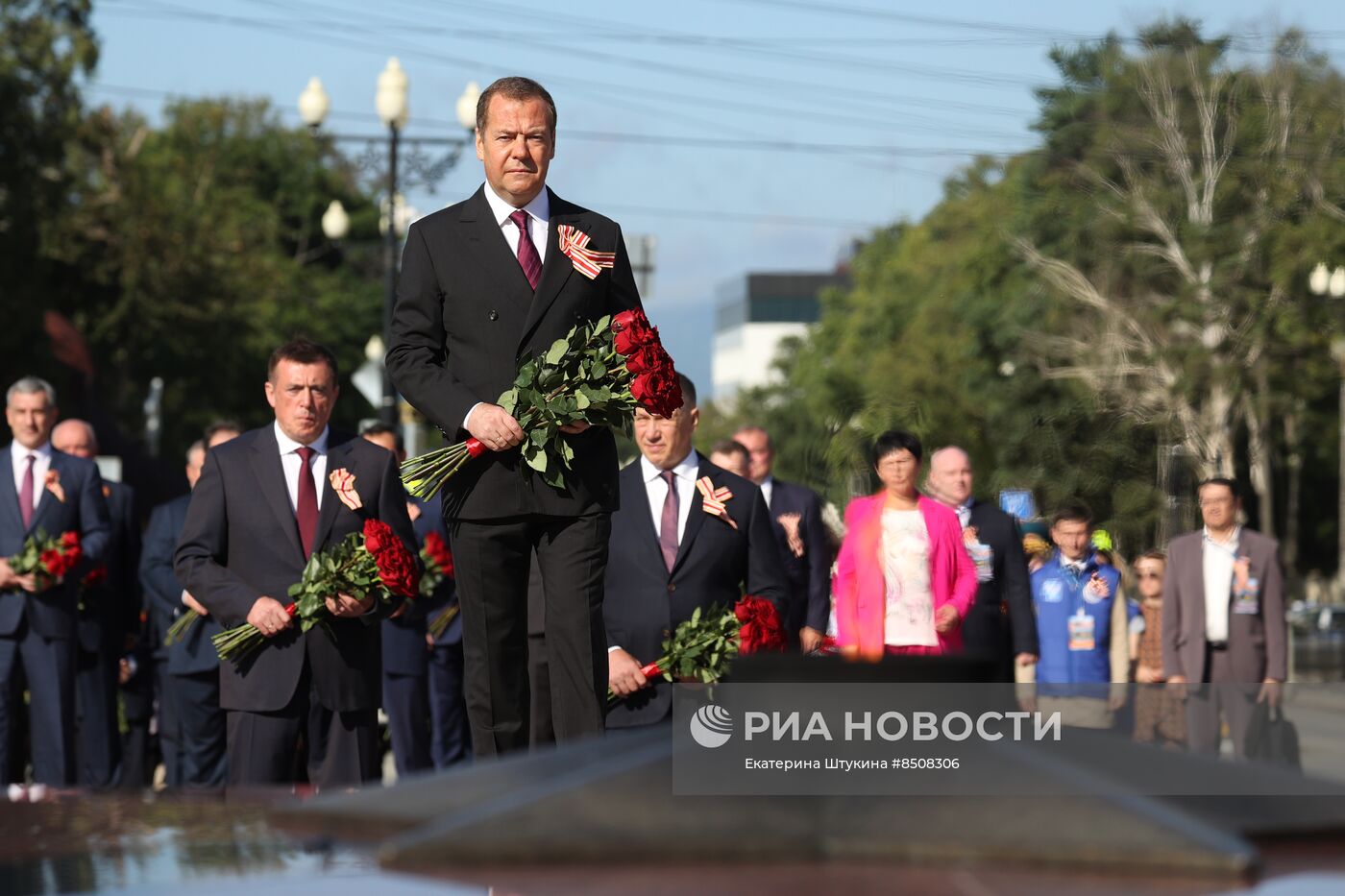 Рабочая поездка зампреда Совбеза РФ Д. Медведева в ДФО. День второй