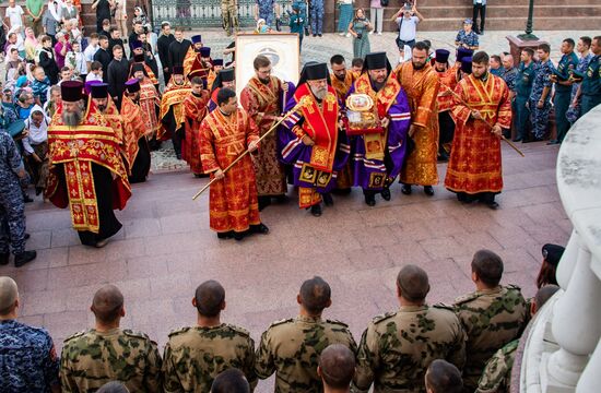 В Симферополь доставили мощи Георгия Победоносца