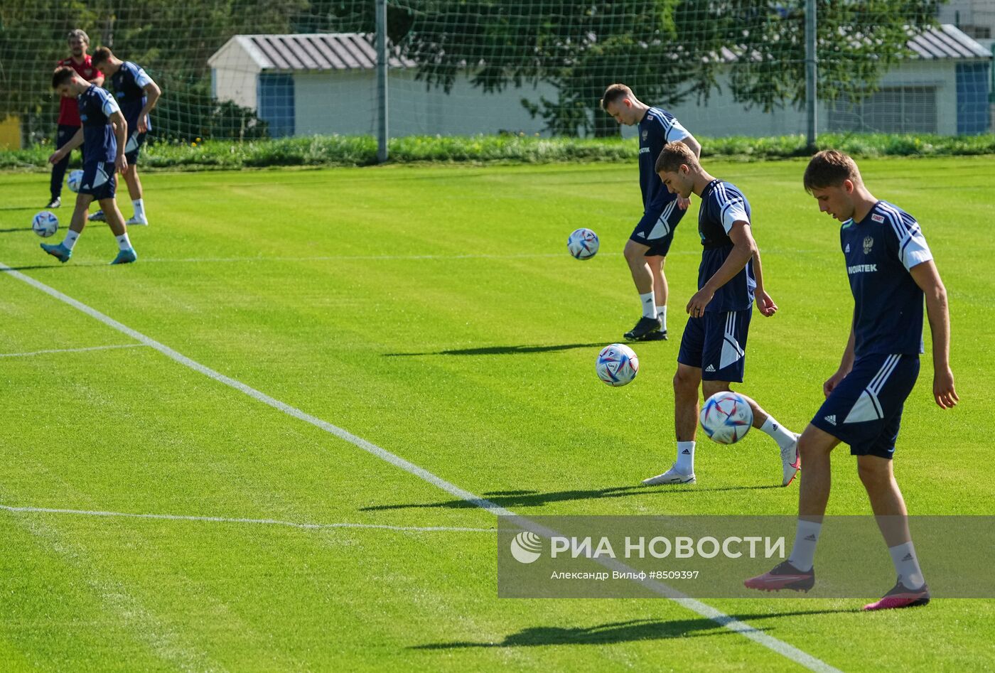 Футбол. Тренировка сборной России