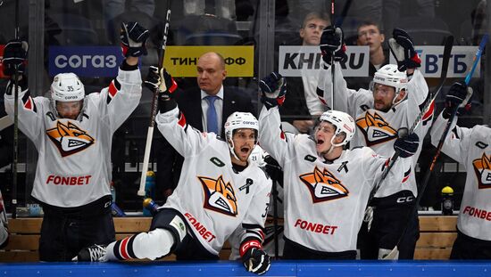 Хоккей. КХЛ. Матч "Динамо" (Москва) - "Металлург"