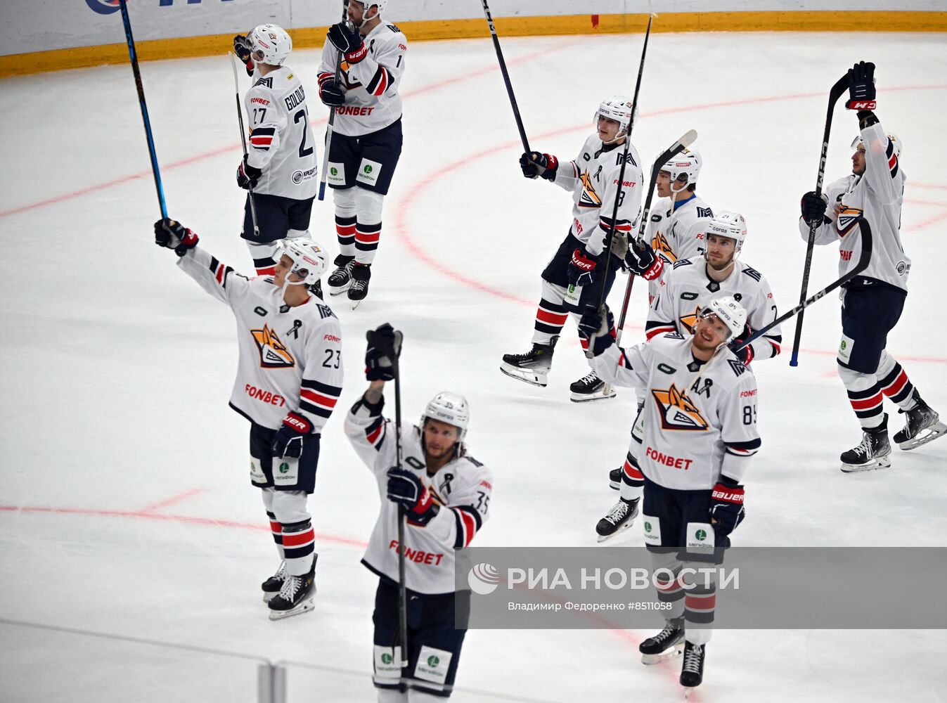 Хоккей. КХЛ. Матч "Динамо" (Москва) - "Металлург"