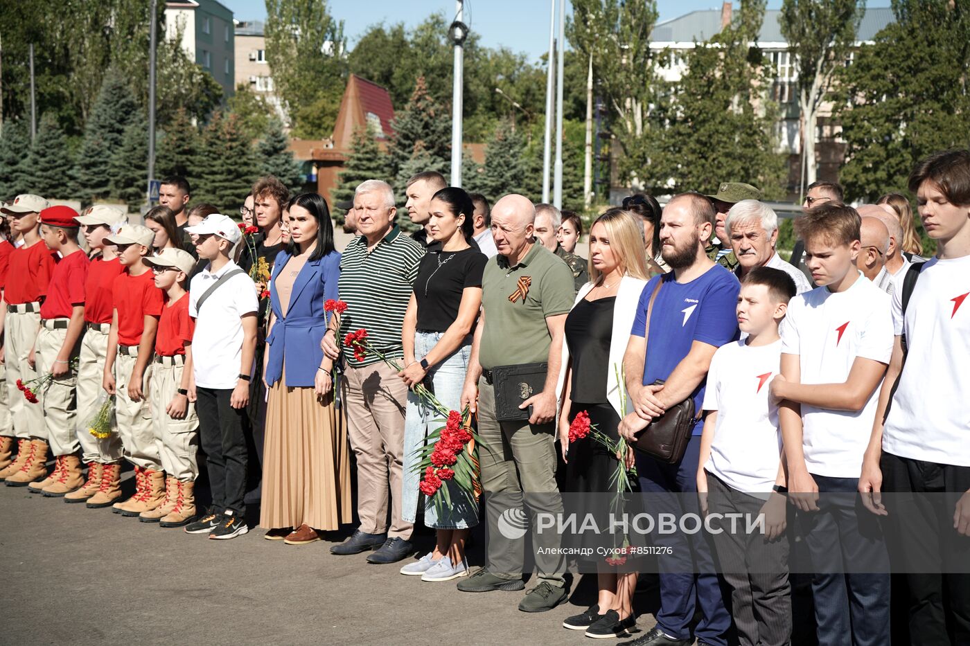 Митинг в Мариуполе ко дню освобождения Донбасса