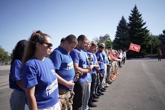 Митинг в Мариуполе ко дню освобождения Донбасса