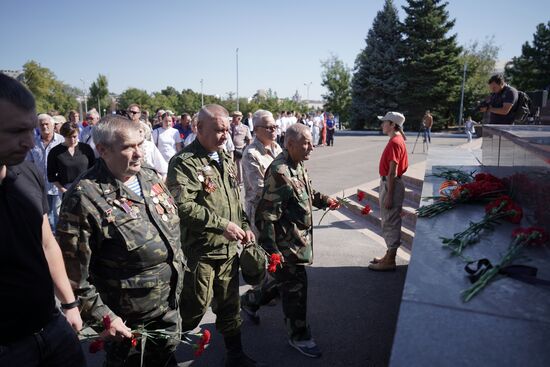 Митинг в Мариуполе ко дню освобождения Донбасса