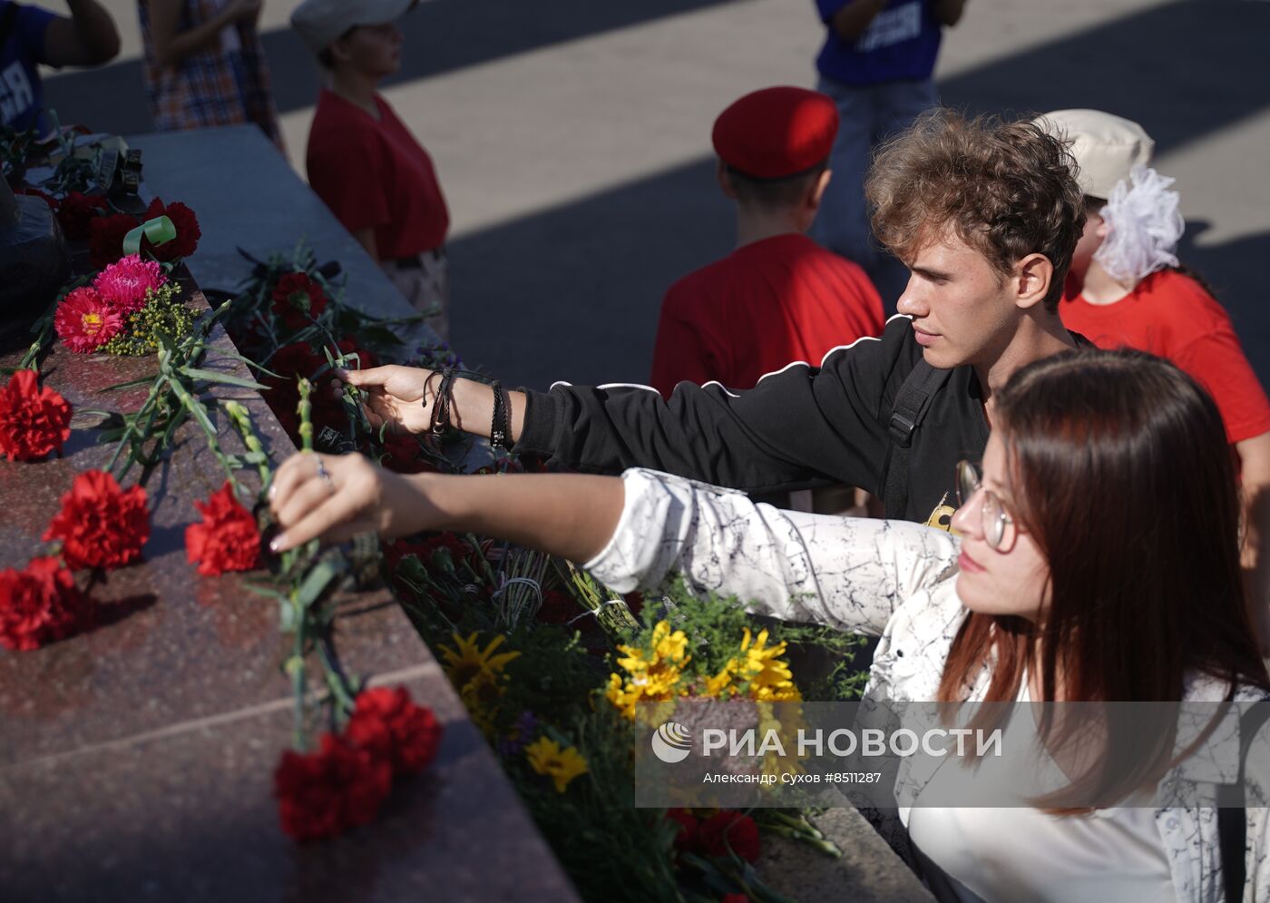 Митинг в Мариуполе ко дню освобождения Донбасса