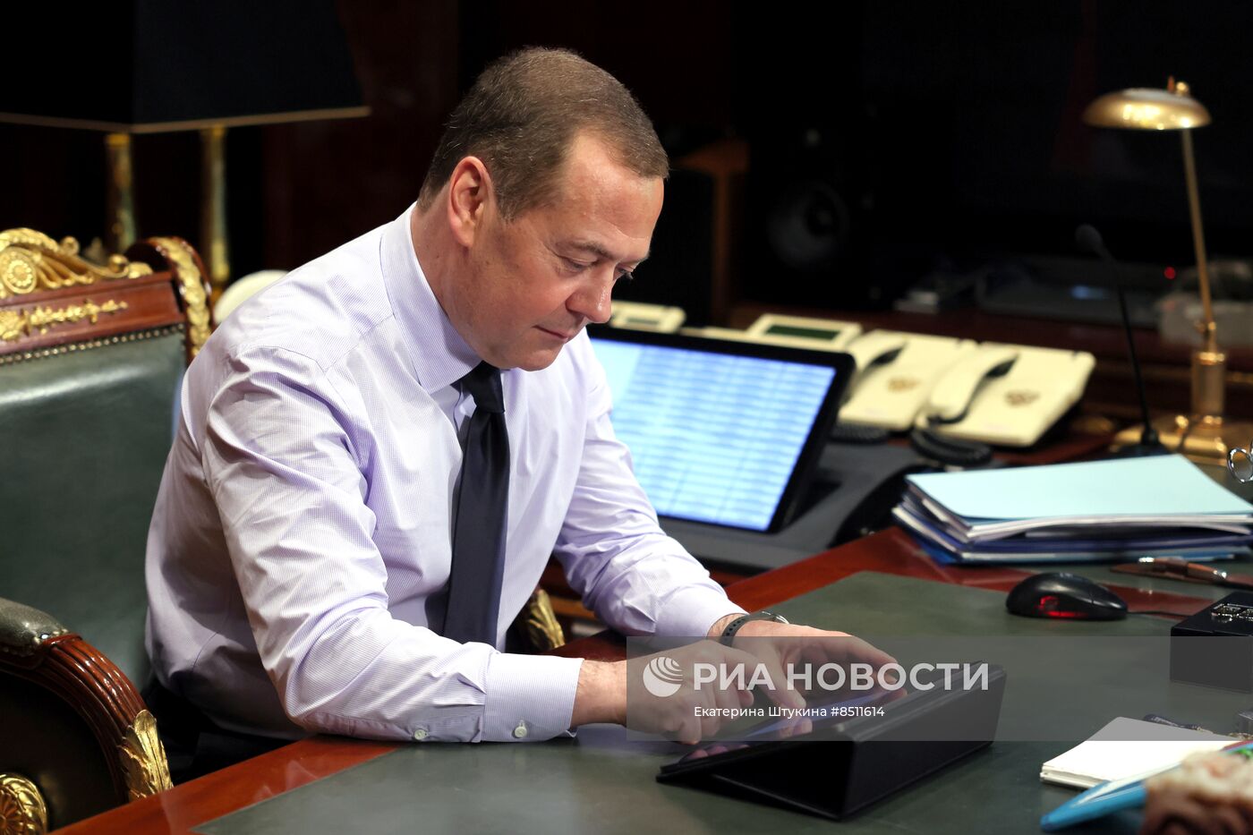 Зампред Совбеза РФ Д. Медведев принял участие в голосовании
