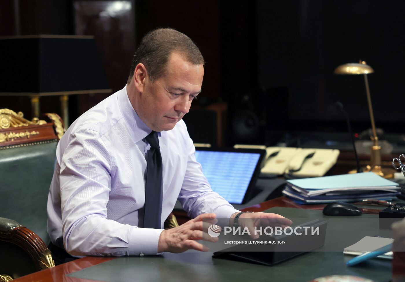 Зампред Совбеза РФ Д. Медведев принял участие в голосовании