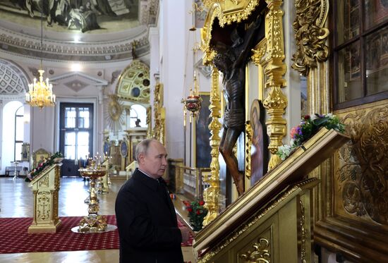 Рабочая поездка президента РФ В. Путина в Приволжский федеральный округ