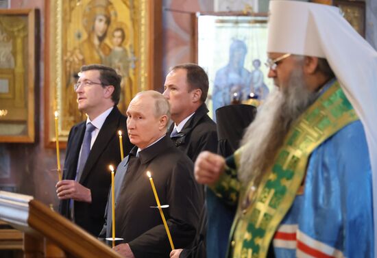 Рабочая поездка президента РФ В. Путина в Приволжский федеральный округ