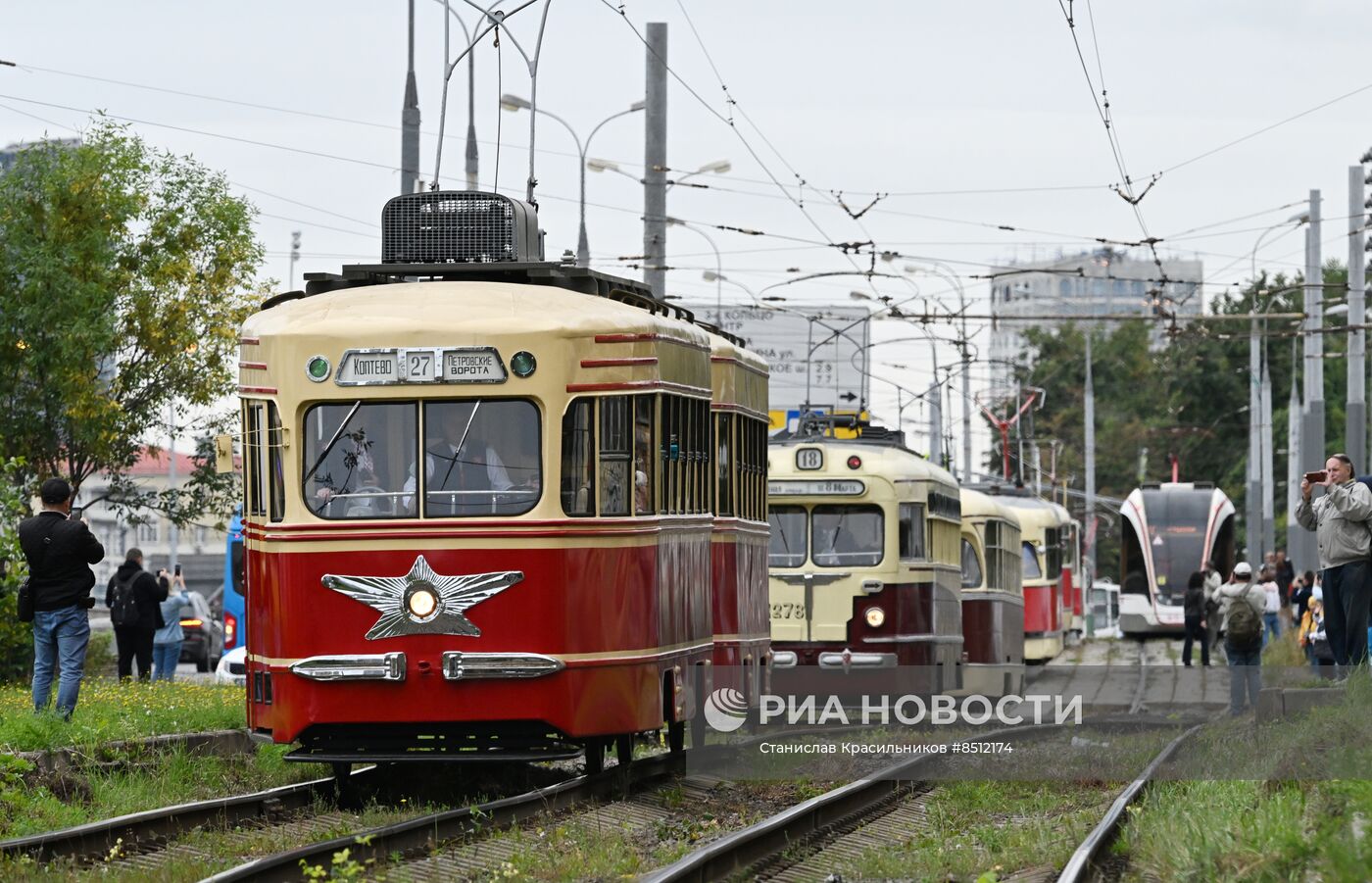 Парад трамваев в День города