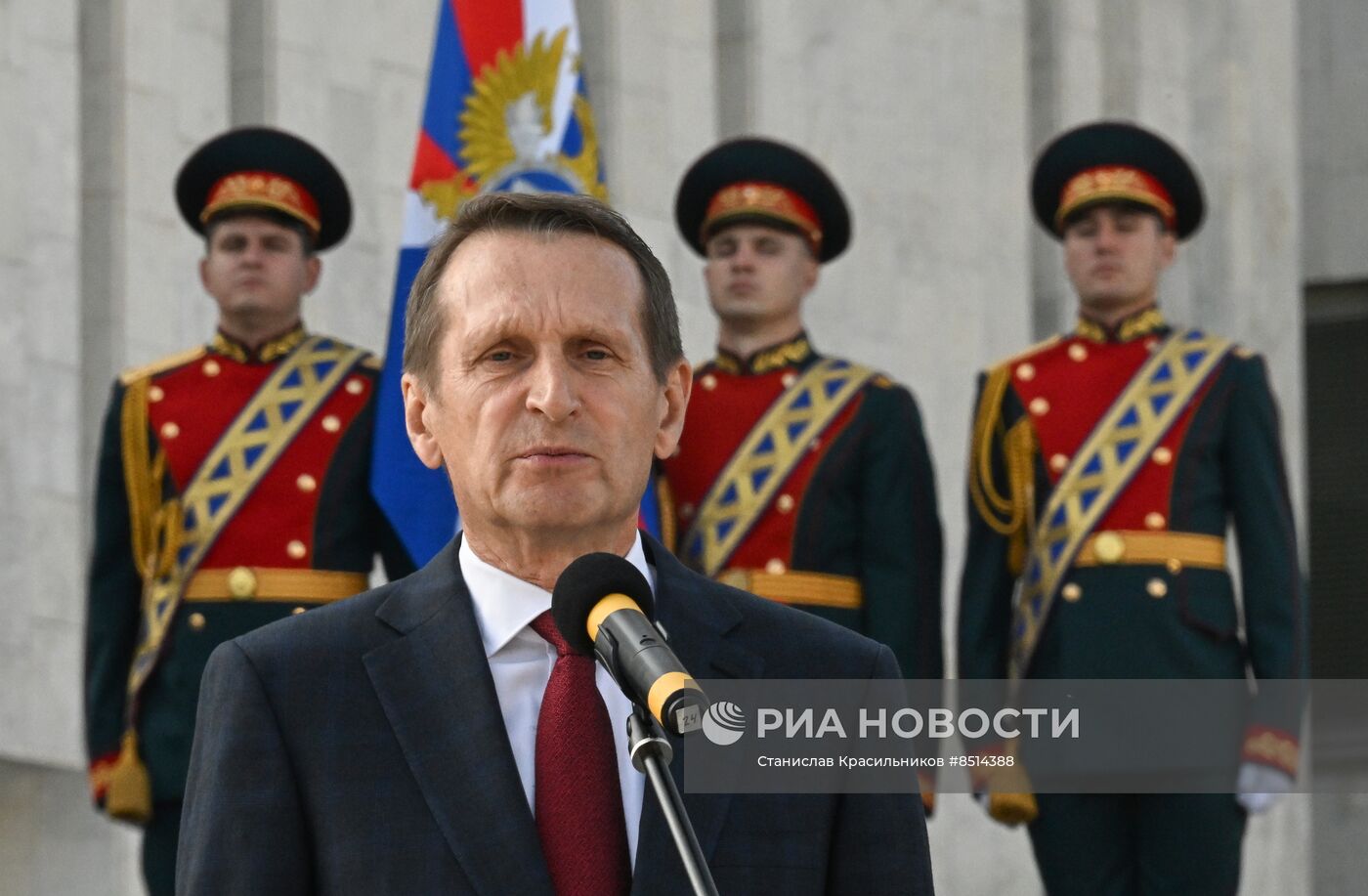 Открытие памятника Ф.Э. Дзержинскому в штаб-квартире Службы внешней разведки РФ