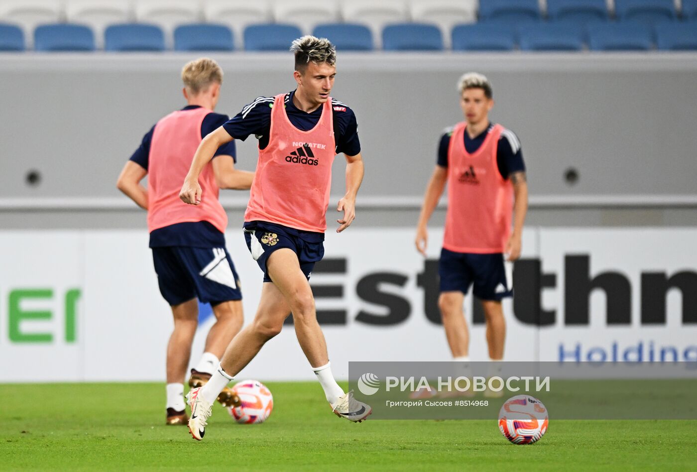 Футбол. Тренировка сборной России