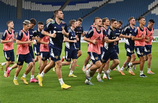 Футбол. Тренировка сборной России