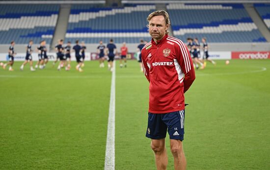 Футбол. Тренировка сборной России