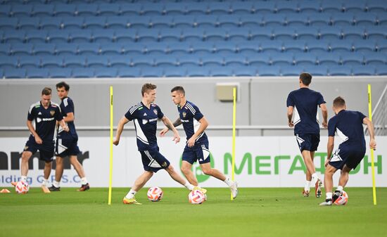 Футбол. Тренировка сборной России