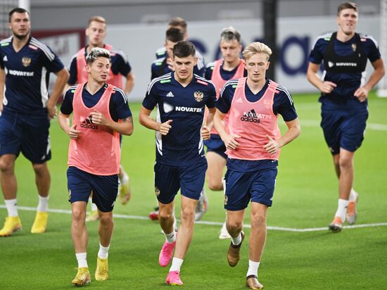 Футбол. Тренировка сборной России