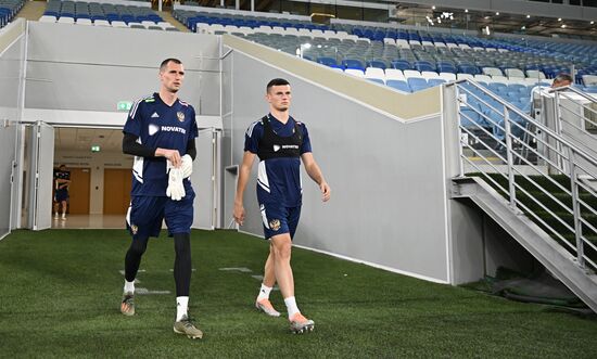 Футбол. Тренировка сборной России