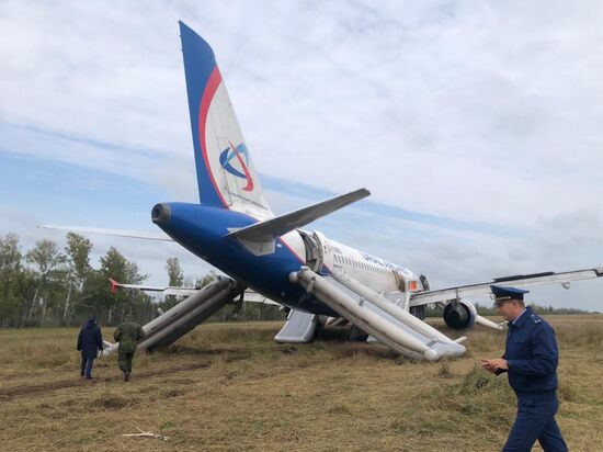 Пассажирский самолёт совершил вынужденную посадку в Новосибирской области