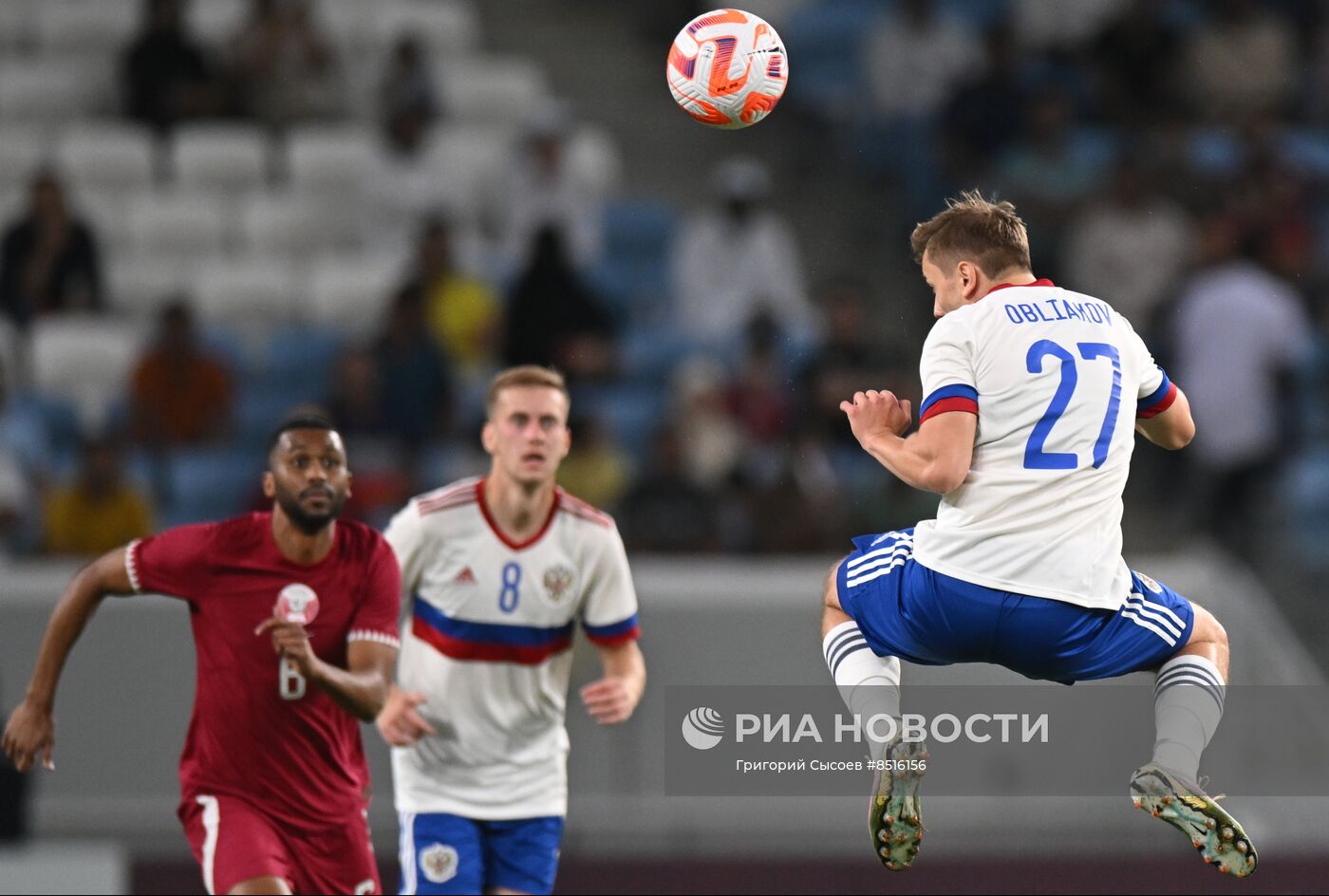 Футбол. Товарищеский матч. Катар - Россия