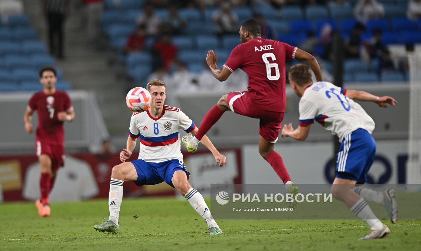 Футбол. Товарищеский матч. Катар - Россия