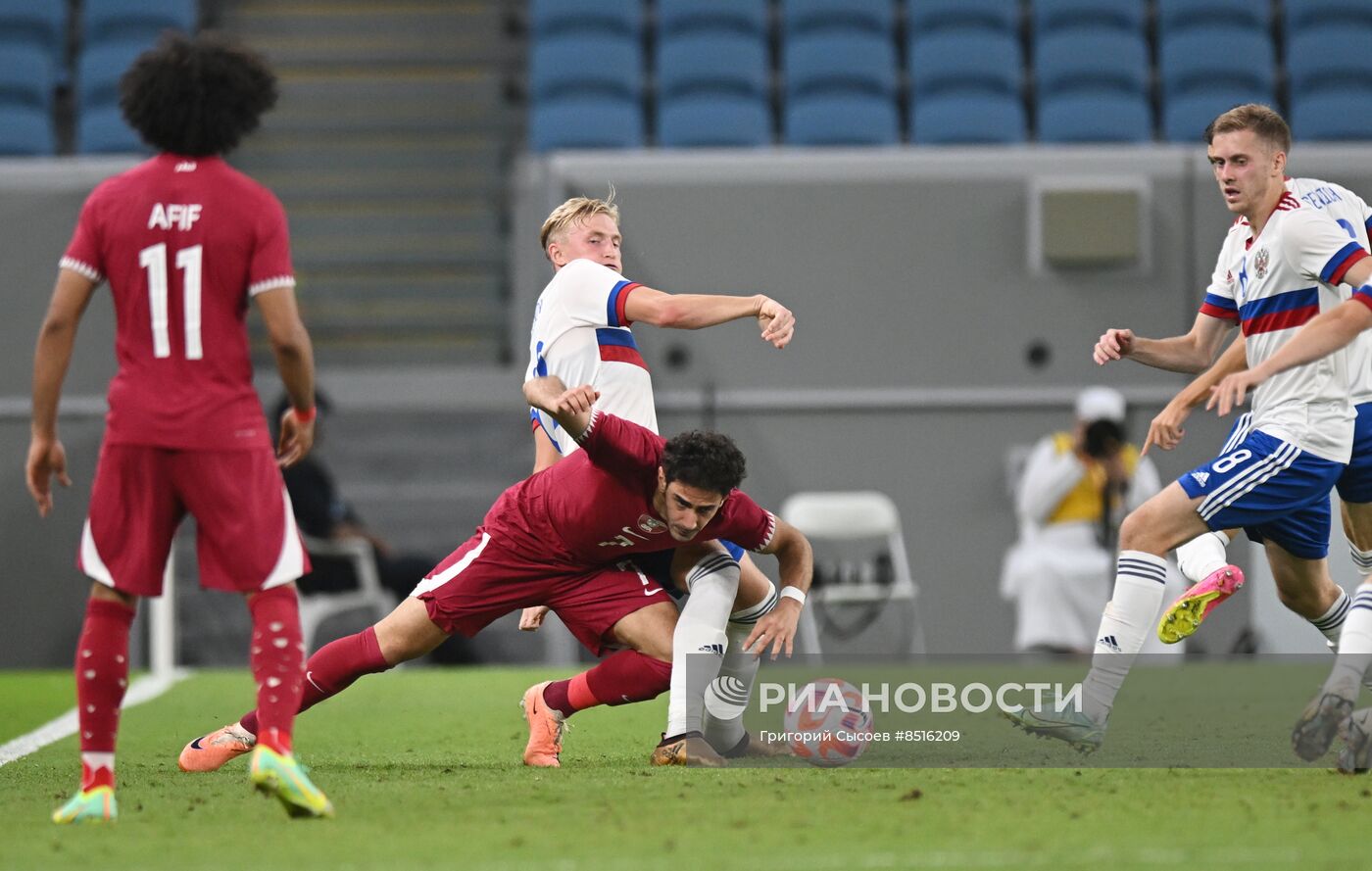 Футбол. Товарищеский матч. Катар - Россия