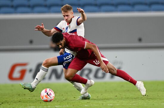 Футбол. Товарищеский матч. Катар - Россия