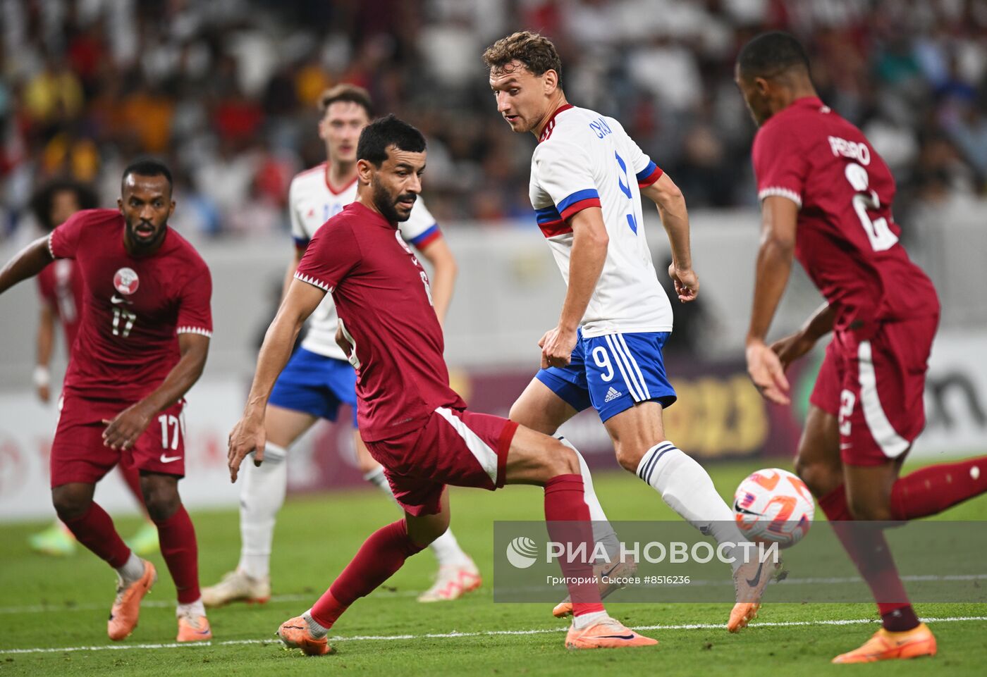 Футбол. Товарищеский матч. Катар - Россия
