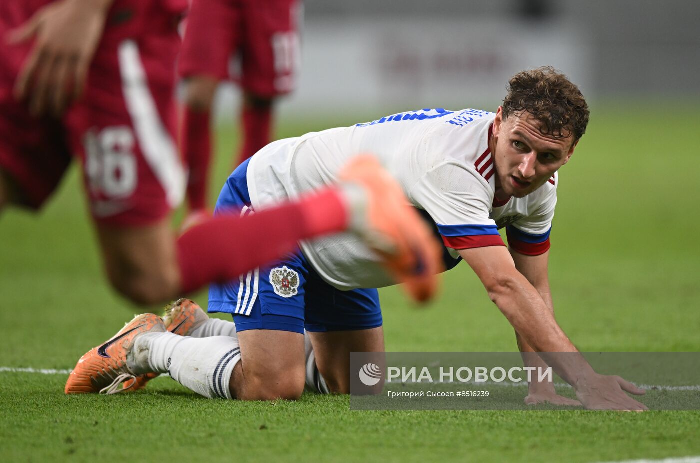 Футбол. Товарищеский матч. Катар - Россия