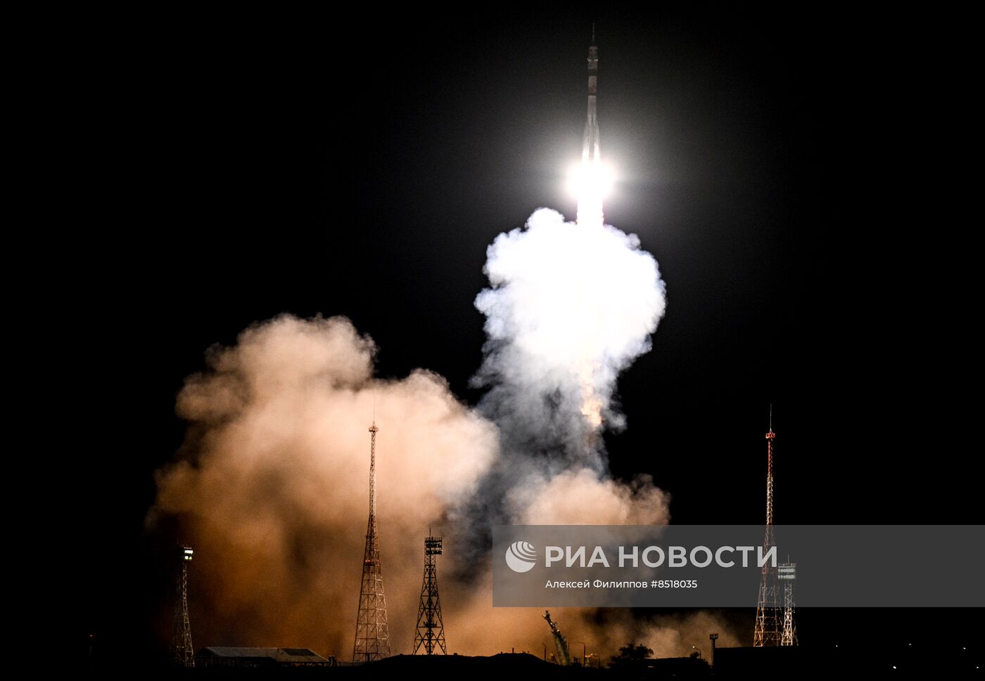 Запуск транспортного пилотируемого корабля "Союз МС-24"