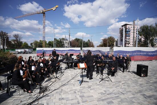 Открытие памятника А. Куинджи в Мариуполе