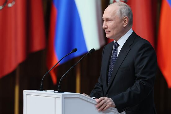 Президент РФ В. Путин принял участие в церемонии инаугурации мэра Москвы