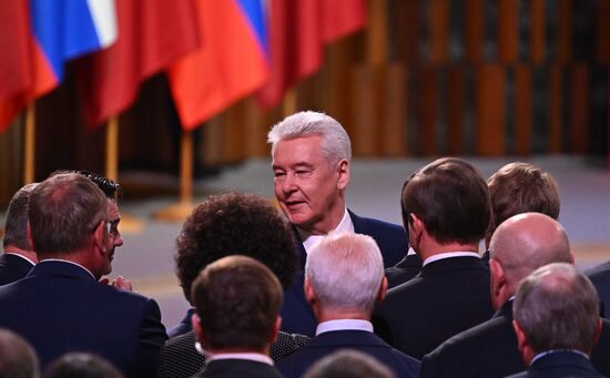Президент РФ В. Путин принял участие в церемонии инаугурации мэра Москвы